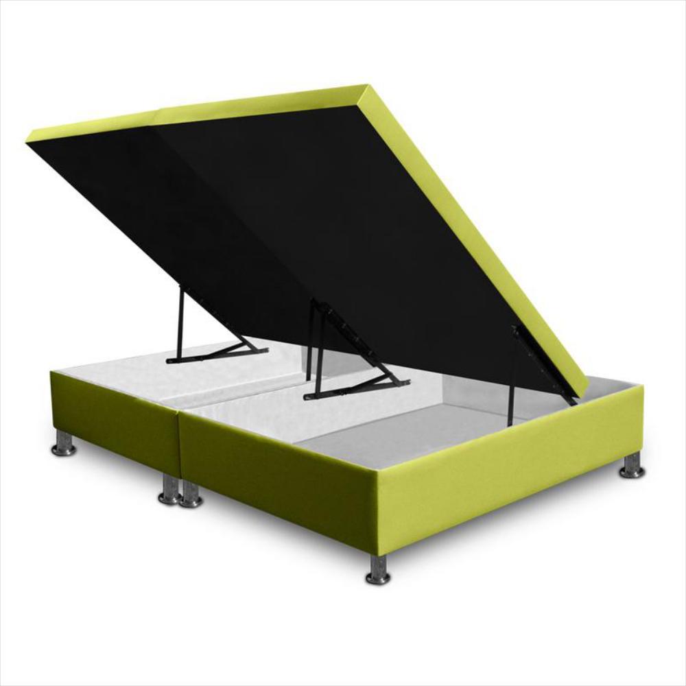 Base Cama Magic Class Baul Dividida 200X200 Ecocuero Verde img #3