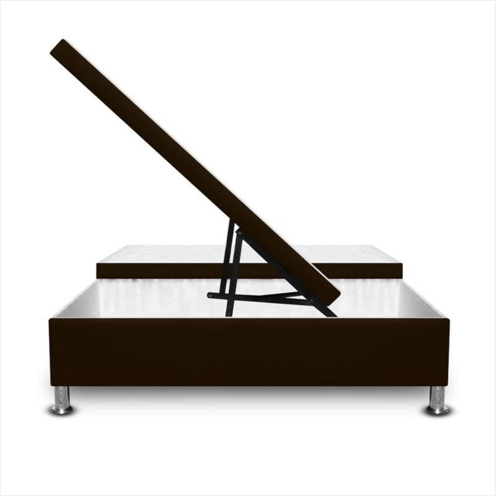 Base Cama Magic Class Baul Dividida 200X200 Microfibra Cafe img #2