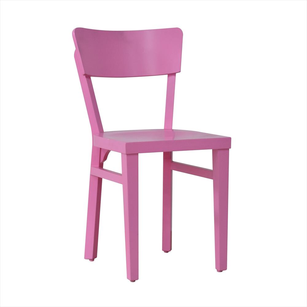 Silla De Comedor De Color Rosa Con Diseño Clásico Y Moderno img #2