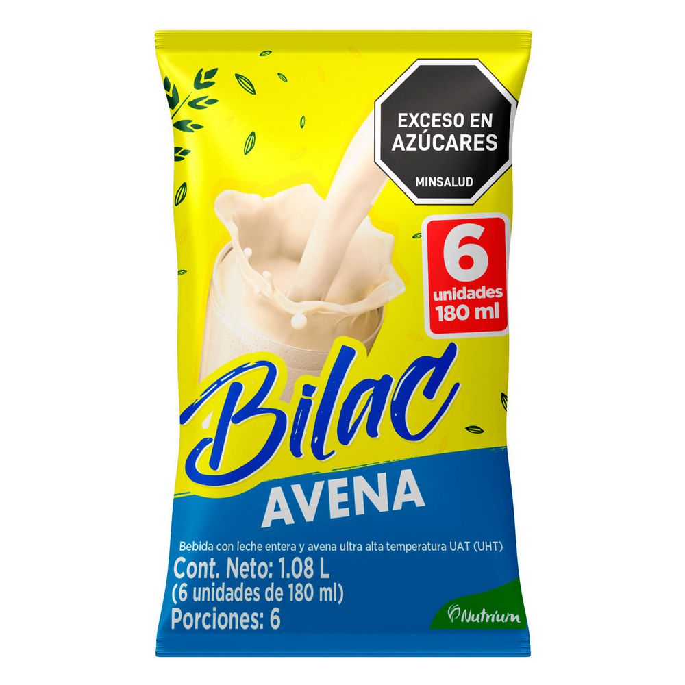 Avena BILAC bebida con leche entera (1080  ml) img #1