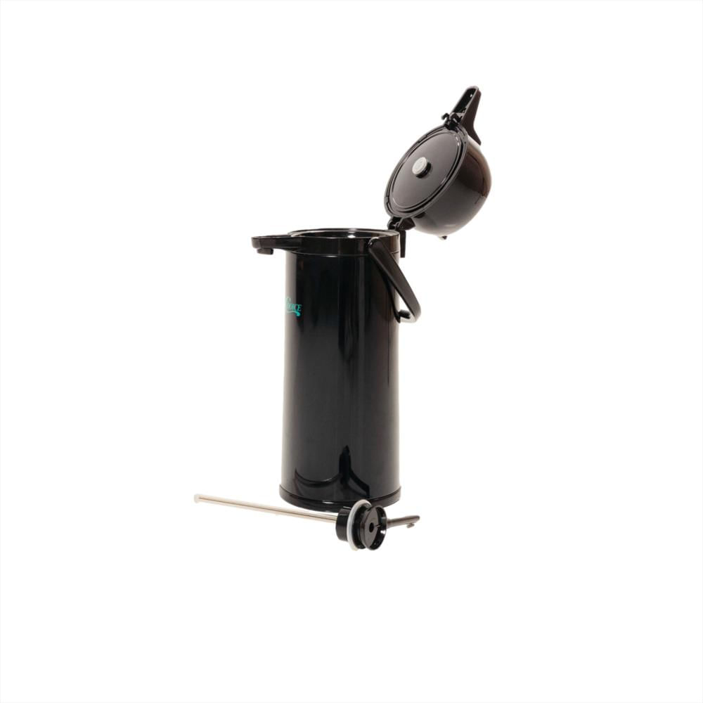 Termo En Acero Inoxidable Doble Pared Botón 2.5 Litros Negro img #3