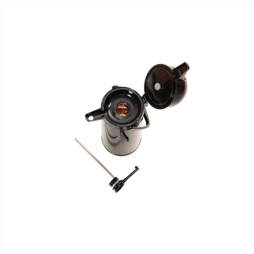 Termo En Acero Inoxidable Doble Pared Botón 2.5 Litros Negro img #4