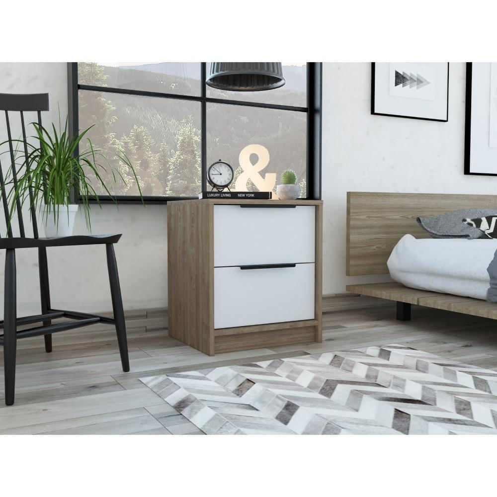 Mesa De Noche Kaia (1C) Miel+Blanco 48X4 img #3