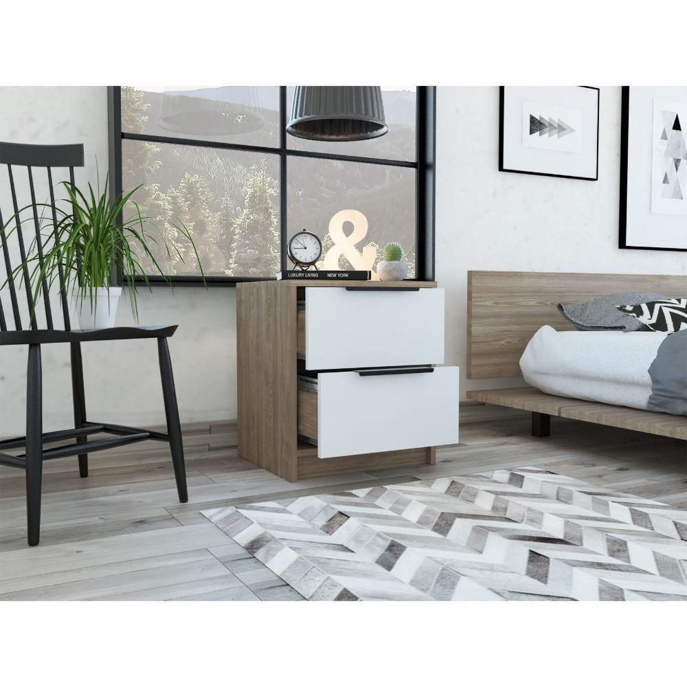 Mesa De Noche Kaia (1C) Miel+Blanco 48X4 img #4