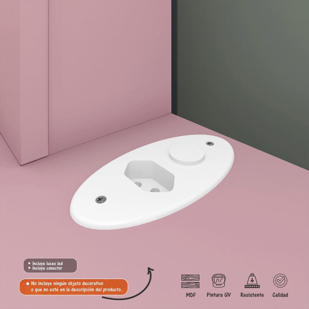 Tocador Moderno Suspendido Con Luces Fabricado Mdp img #3