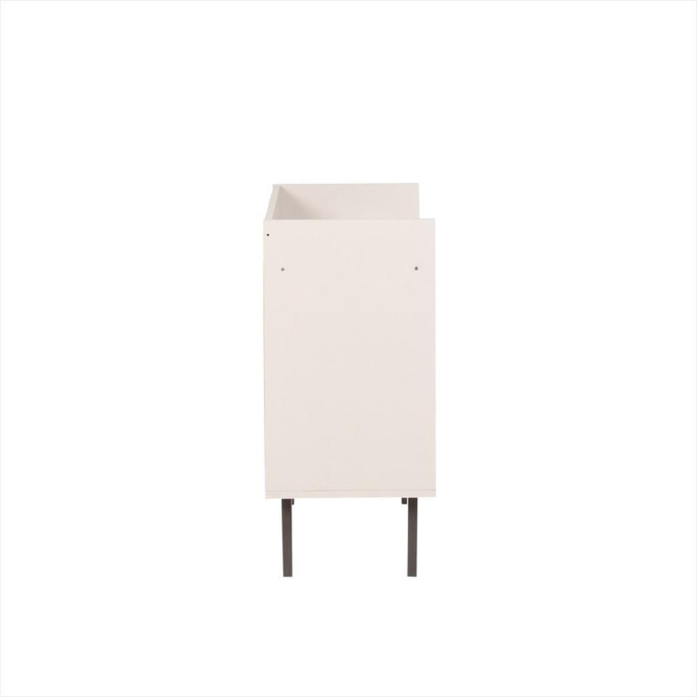 Biffet Cuadrado Con 2 Cajones De Almacenamiento Aneto Blanco/Negro img #3