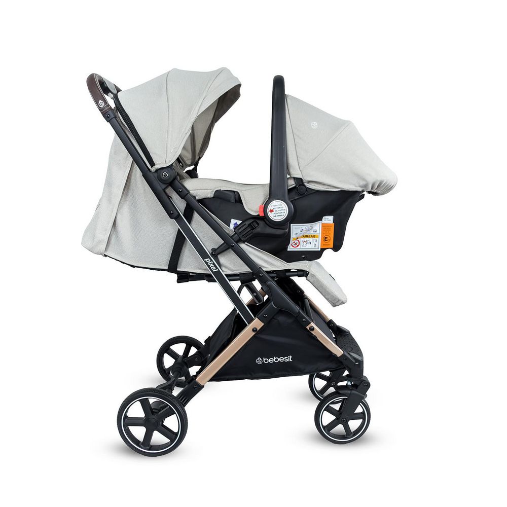Coche Travel System Compacto Pixel Beige BEBESIT JTS602BG img #7