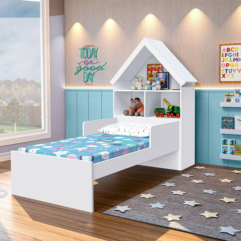 Cama Infantil Con Sistema Flex Madera De Mdp Y Mdf Blanco img #4