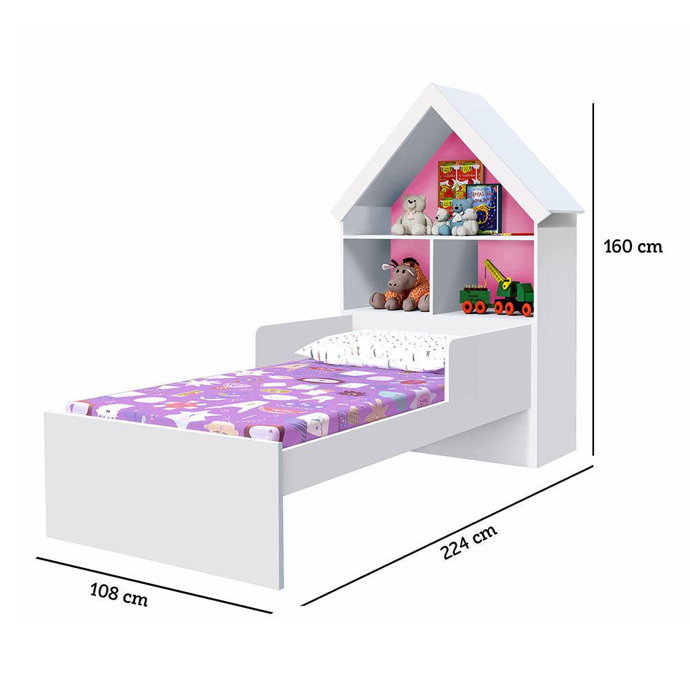 Cama Infantil Con Sistema Flex Madera De Mdp Y Mdf Blanco img #5