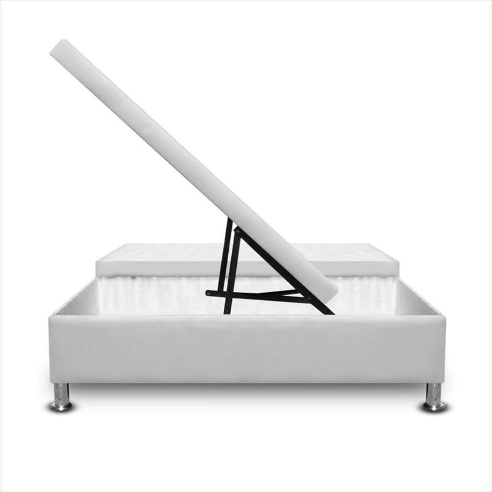 Cama Magic Class Baul Dividida 200X200 Microfibra Blanco img #2