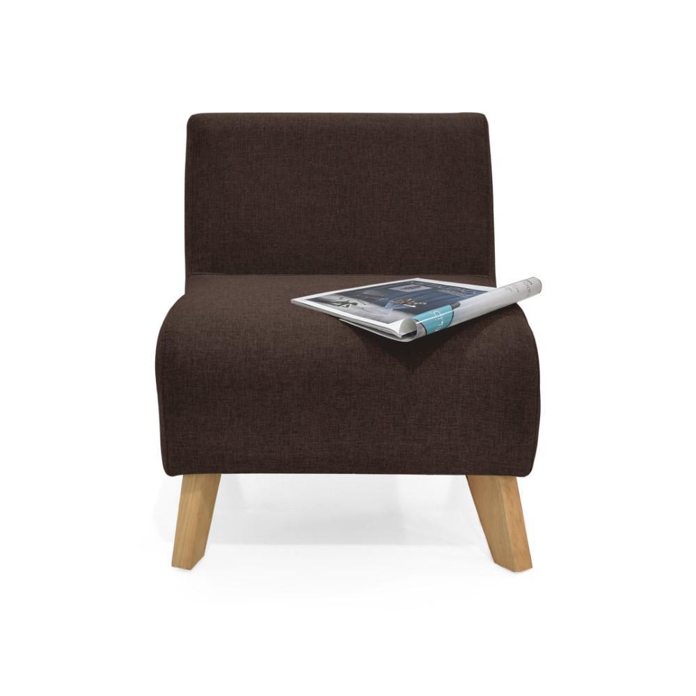 Poltrona Oslo En Tela Chocolate img #2