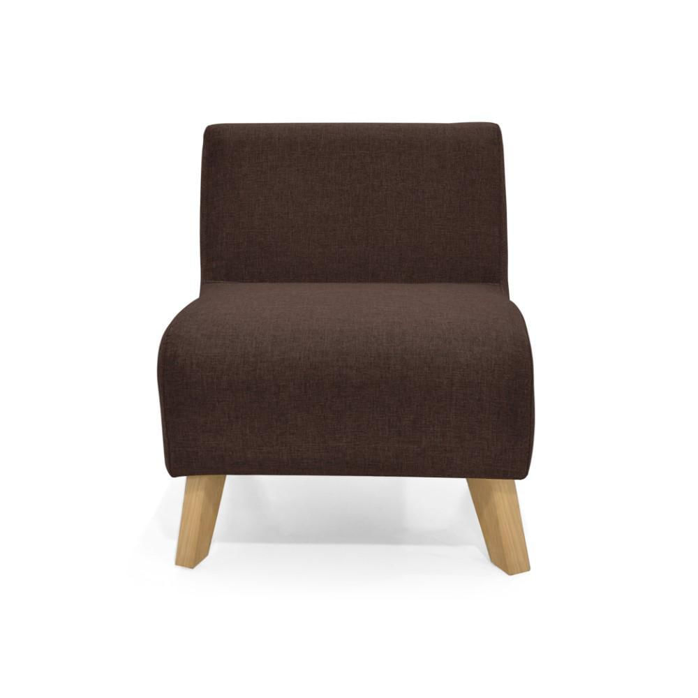 Poltrona Oslo En Tela Chocolate img #3