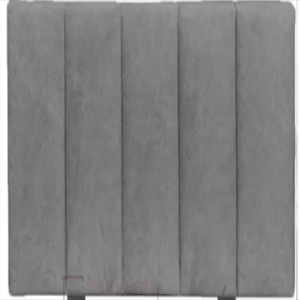 Cabecero De Módulos Verticales 100X60 Cama Sencilla Gris Tela img #1