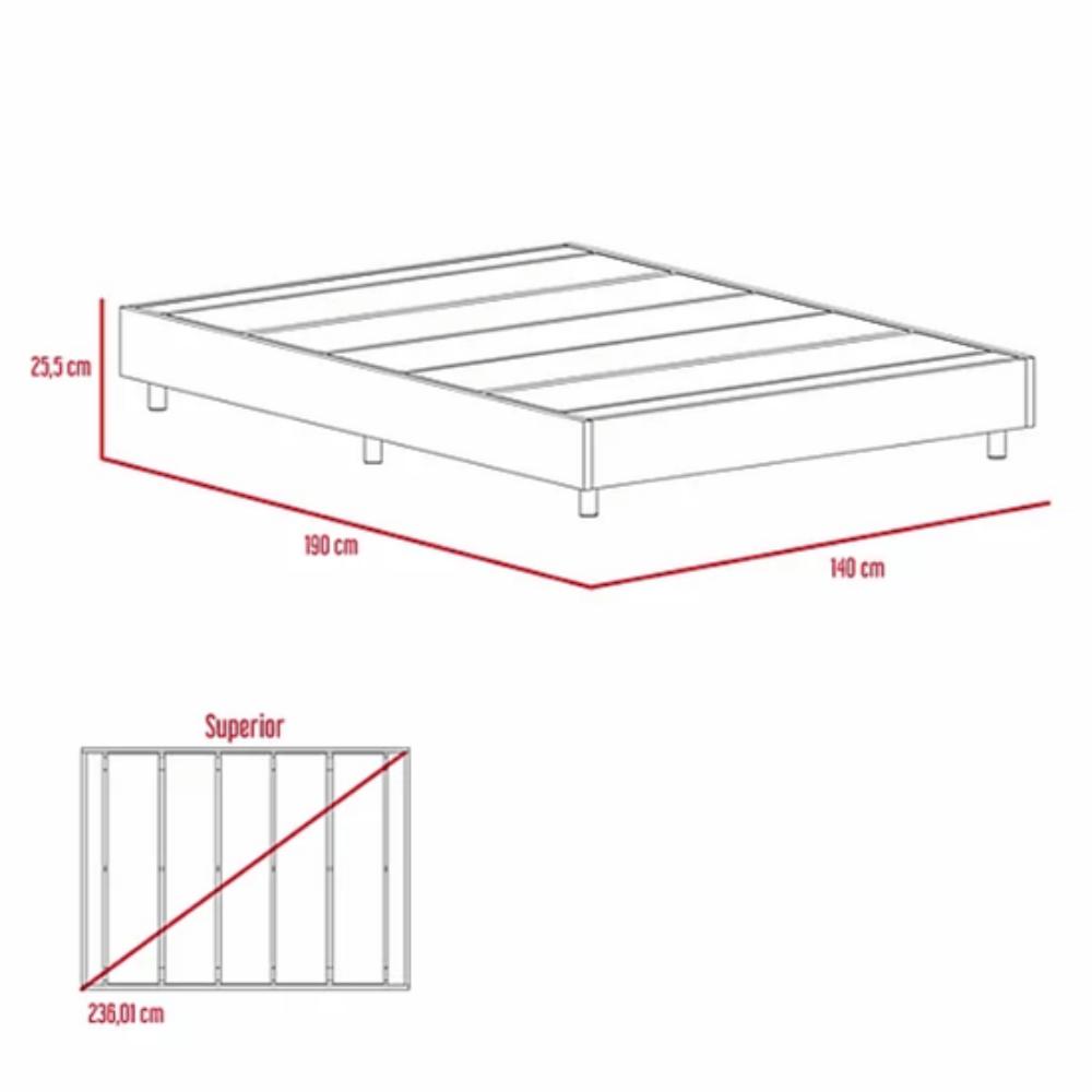 Cama Base Lugo Caramelo img #5