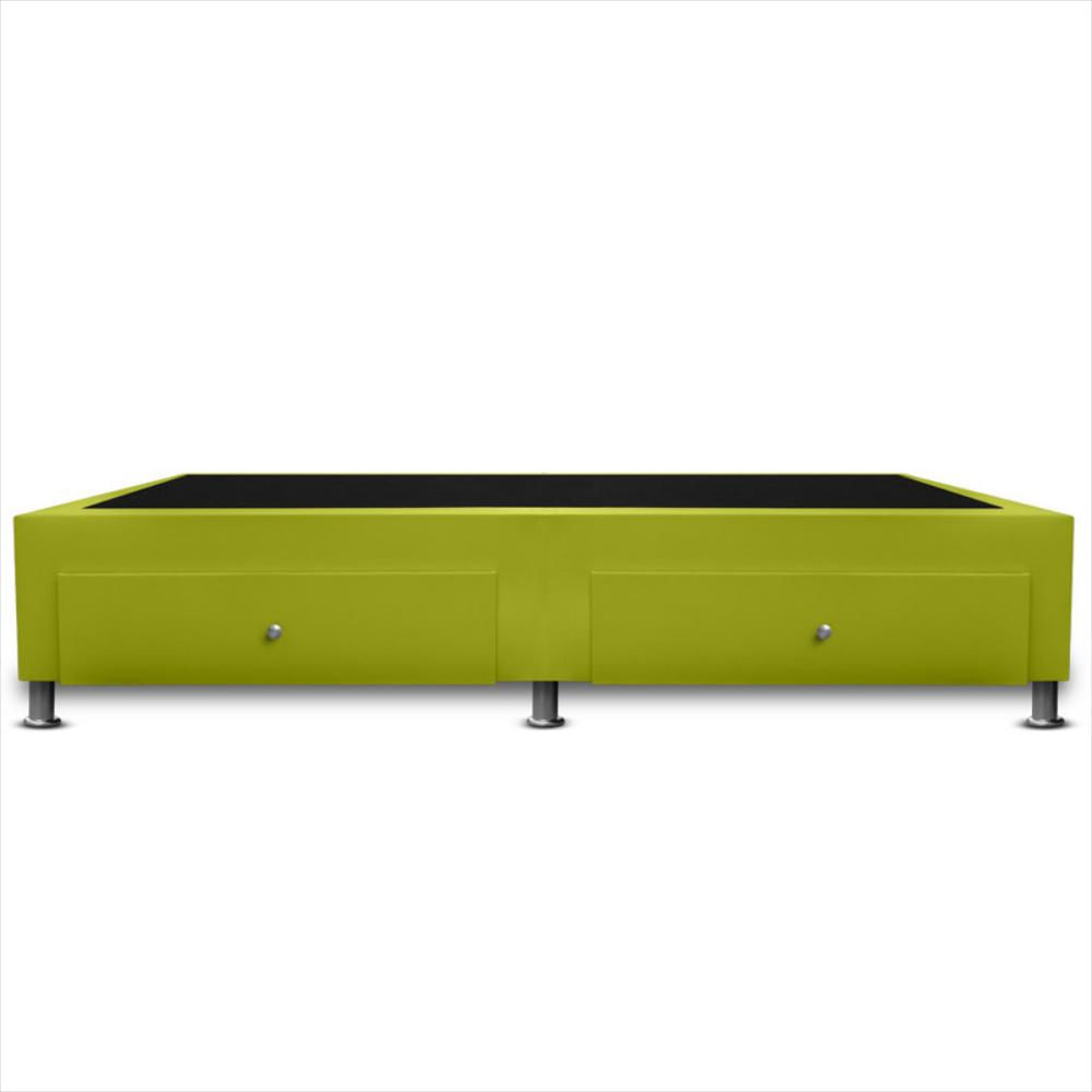 Base Cama Magic Class Con Cajones 140X190 Microfibra Verde img #4