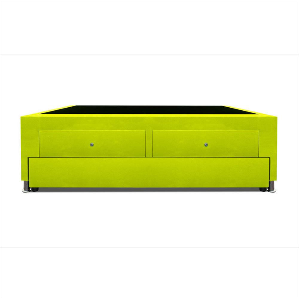 Cama Nido Baúl Magic Class Cajones 100X190 Ecocuero Verde img #3