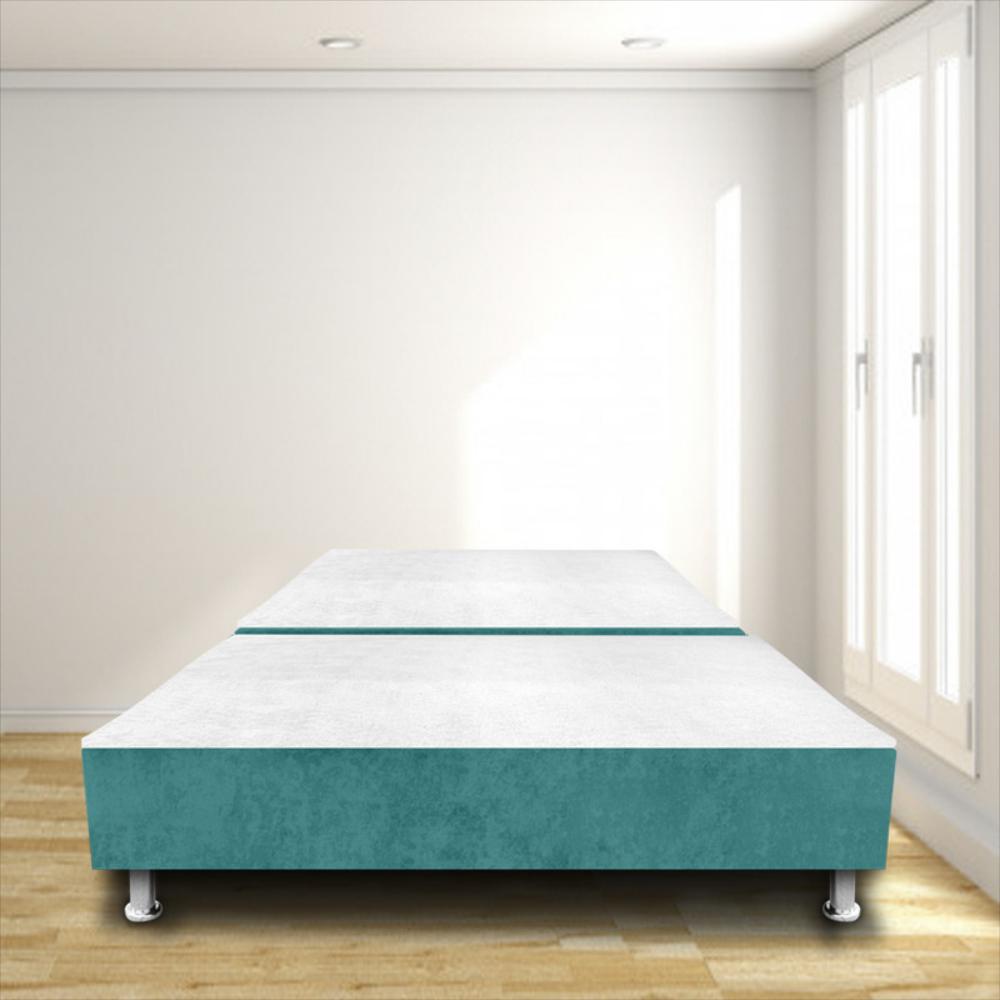 Base Cama Magic Class Colchón Dividida 160X190 Ecocuero Azul img #1