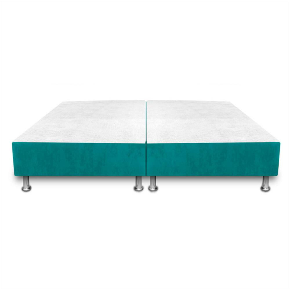 Base Cama Magic Class Colchón Dividida 160X190 Ecocuero Azul img #2