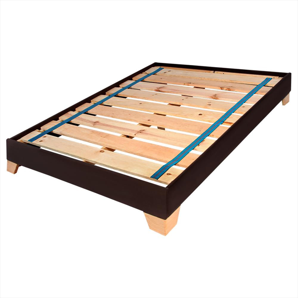 Base Cama Armable Semidoble Café 120X190 img #1
