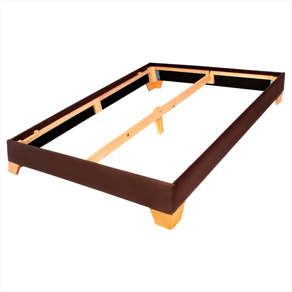 Base Cama Armable Semidoble Café 120X190 img #3