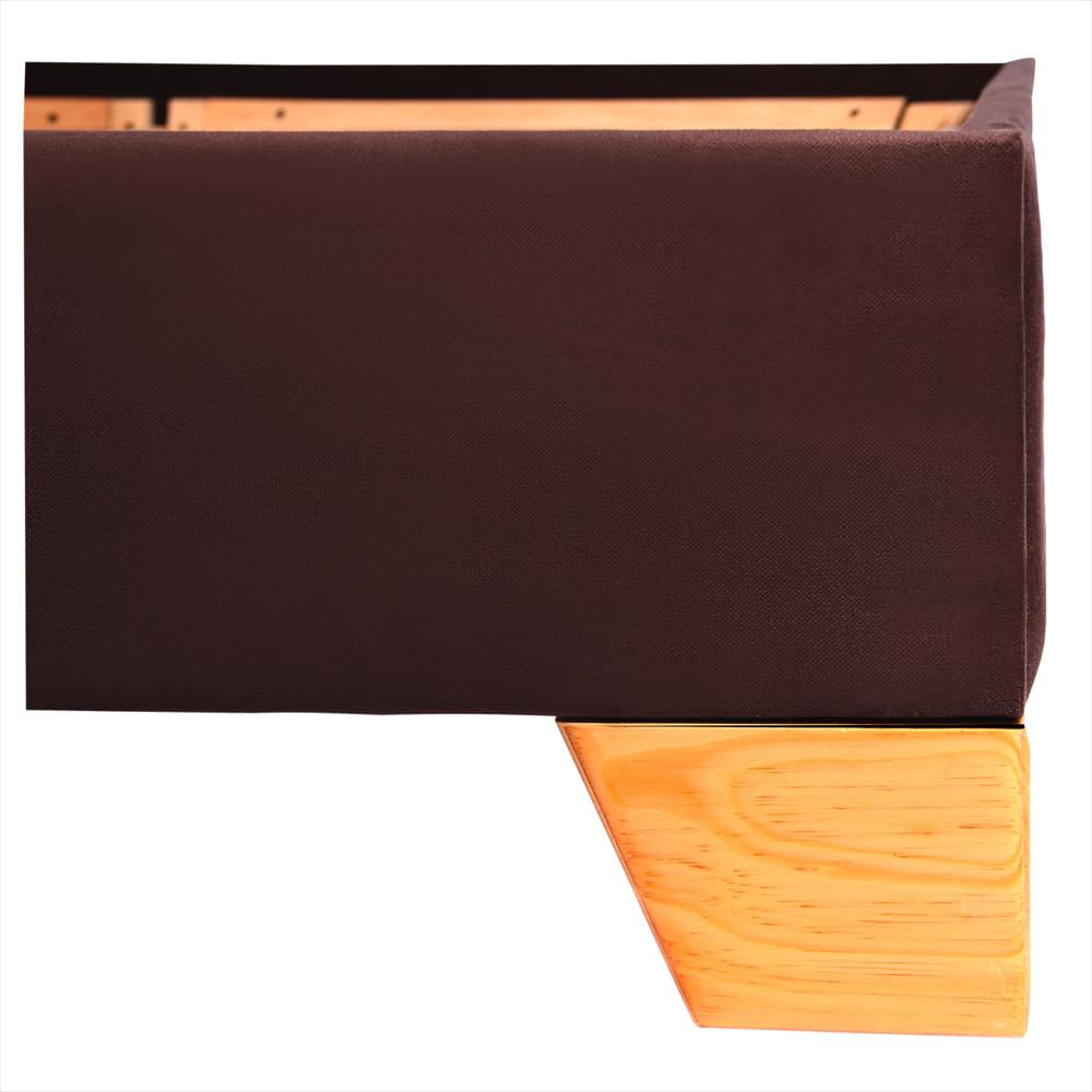 Base Cama Armable Semidoble Café 120X190 img #4