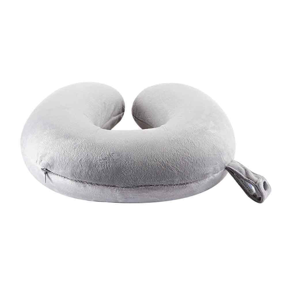 Almohada De Cuello Para Viaje Memory Foam Gris img #2