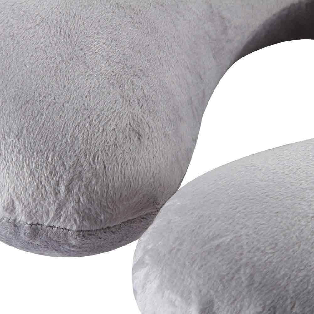 Almohada De Cuello Para Viaje Memory Foam Gris img #3