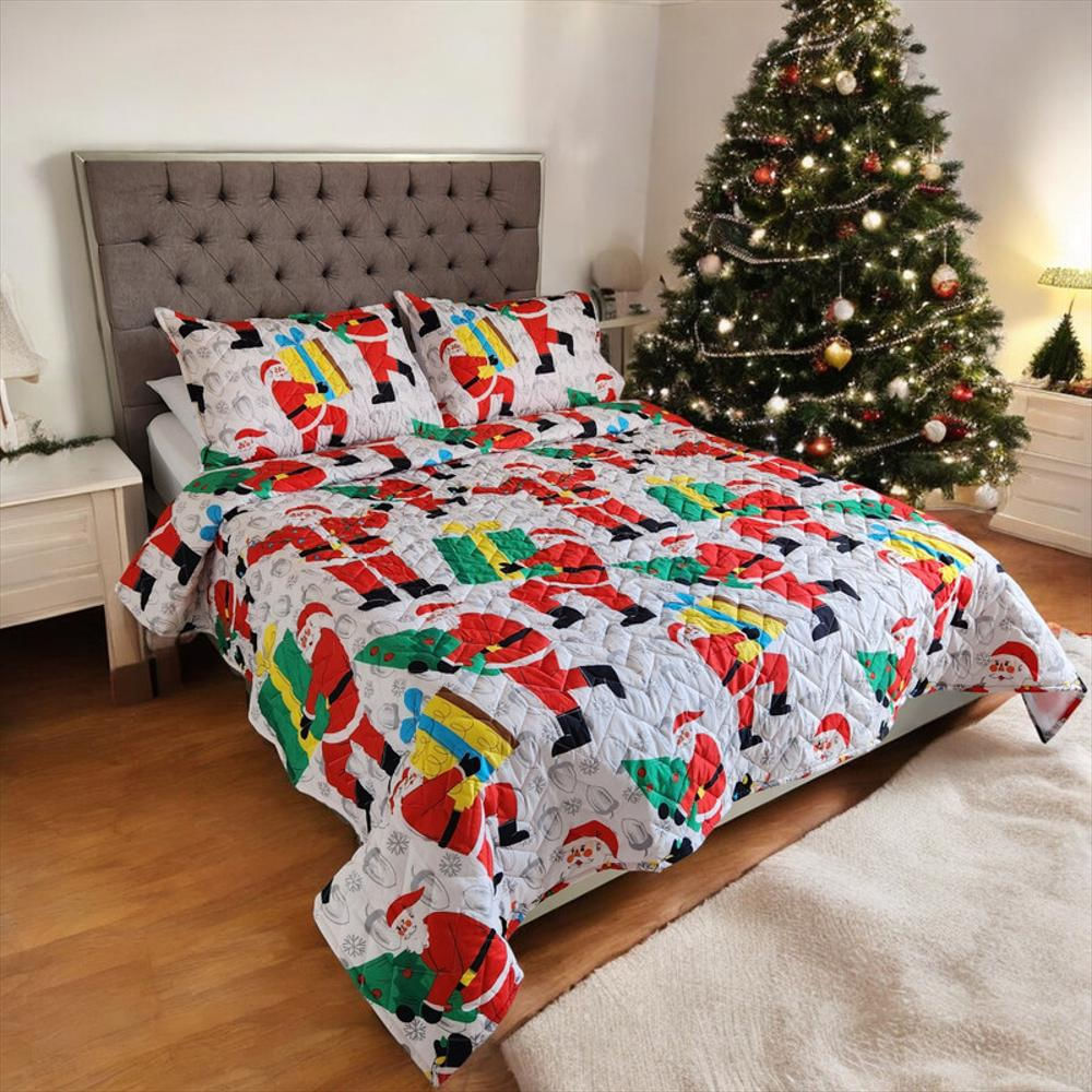 Edredón Cubrelecho Navidad Unifaz Cama Doble 8116 img #2