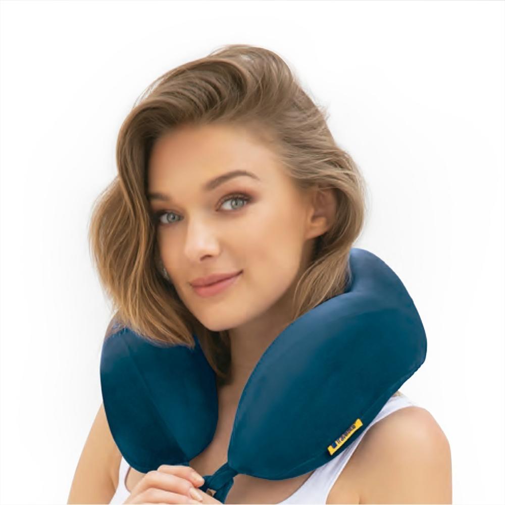 Almohada De Viaje Cojin Cuello Espuma Inteligente Ergonomica img #5