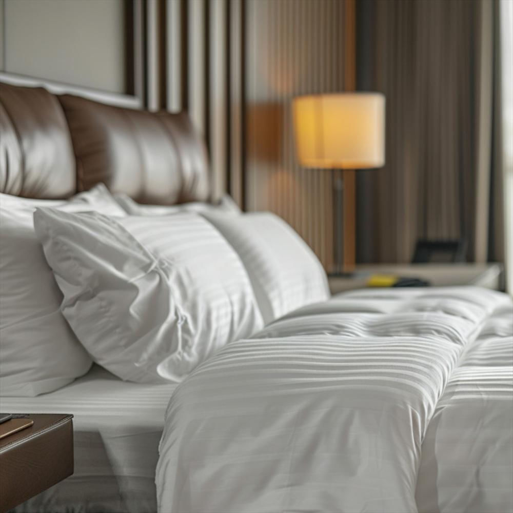 Funda Duvet Sateen Rayas Cama Sencilla Color Blanco 125 Gramos Mindy img #4