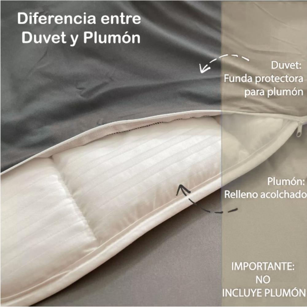 Fundas Duvet A Rayas + 2 Fundas De Almohada Queen Beige img #5