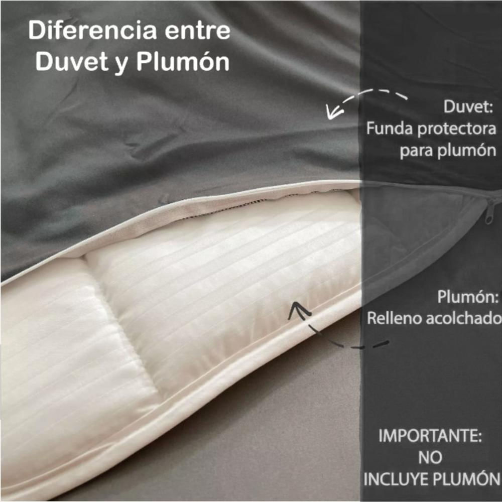 Fundas Duvet A Rayas + 2 Fundas De Almohada Queen Negro img #5