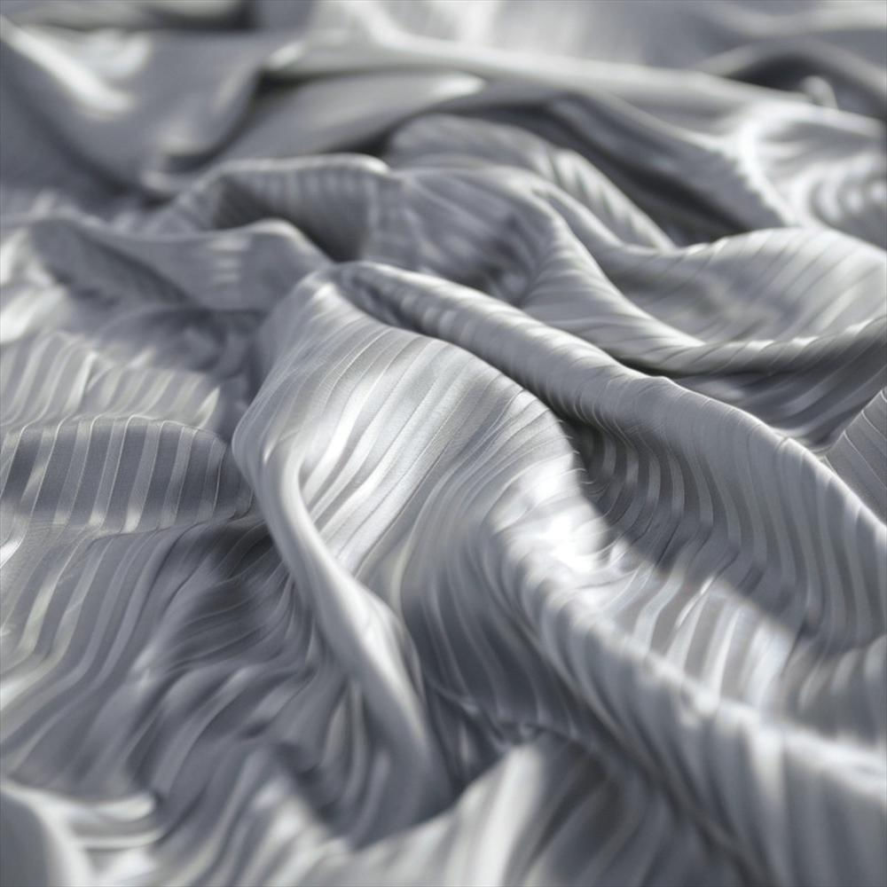 Fundas Duvet A Rayas + 2 Fundas De Almohada Doble Gris img #3