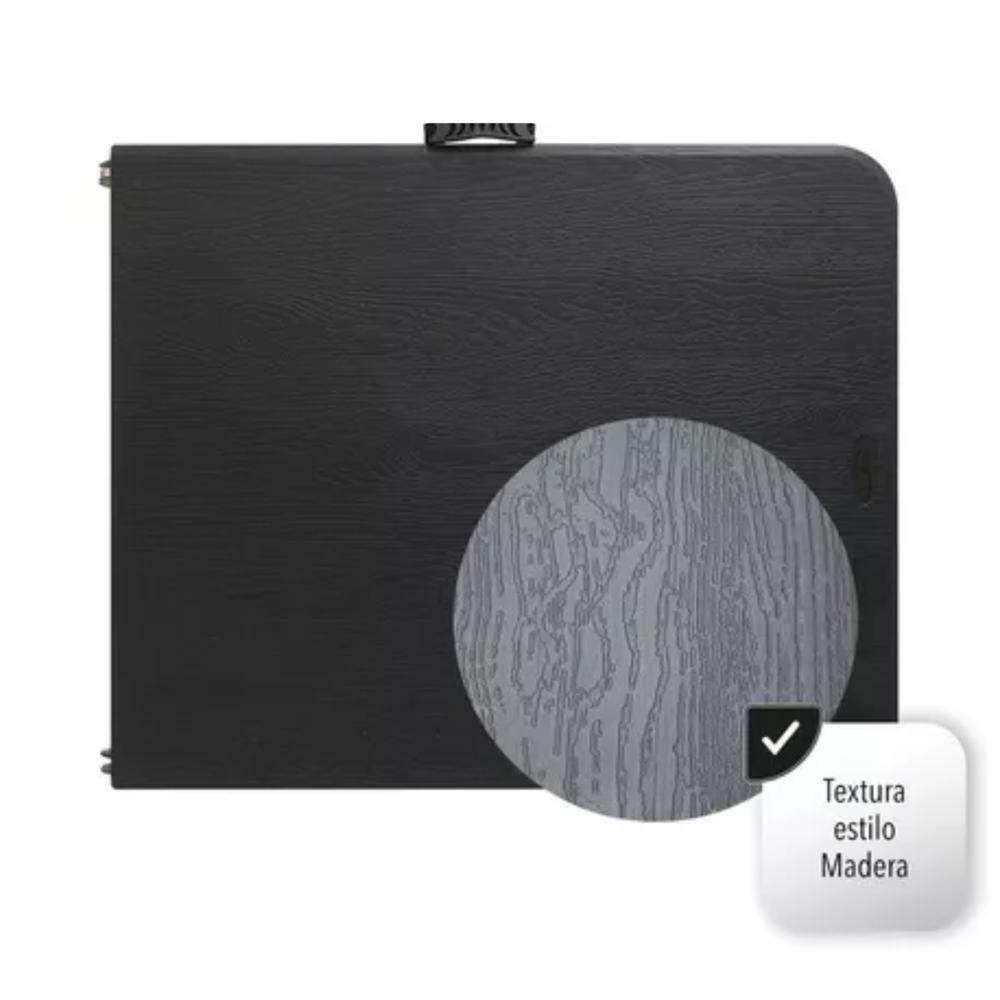 Mesa Plegable Tipo Madera 1.80M Plastico Resistente Exterior Color Negro img #4