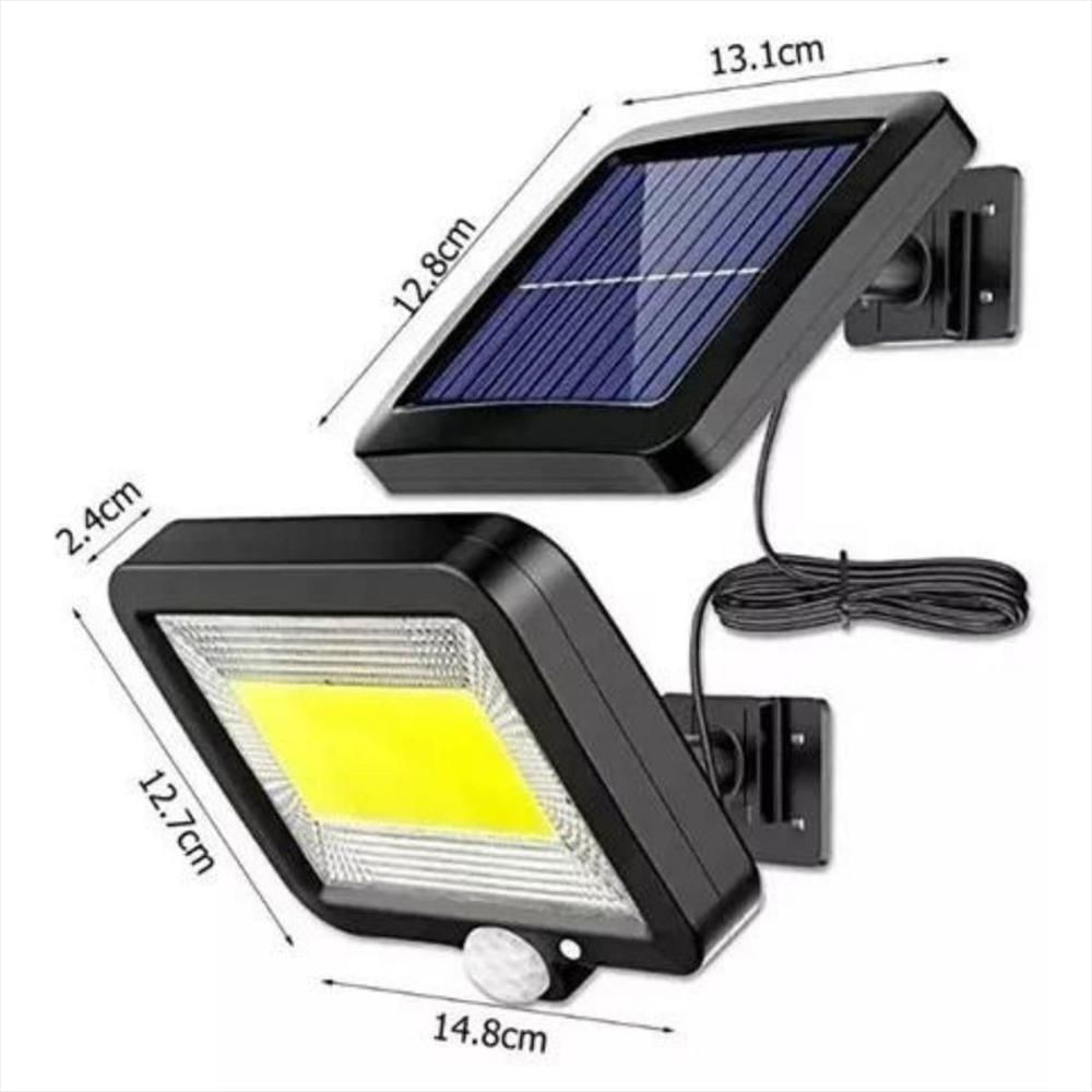 Lámpara Solar Con Sensor Movimiento Impermeable Exterior img #3