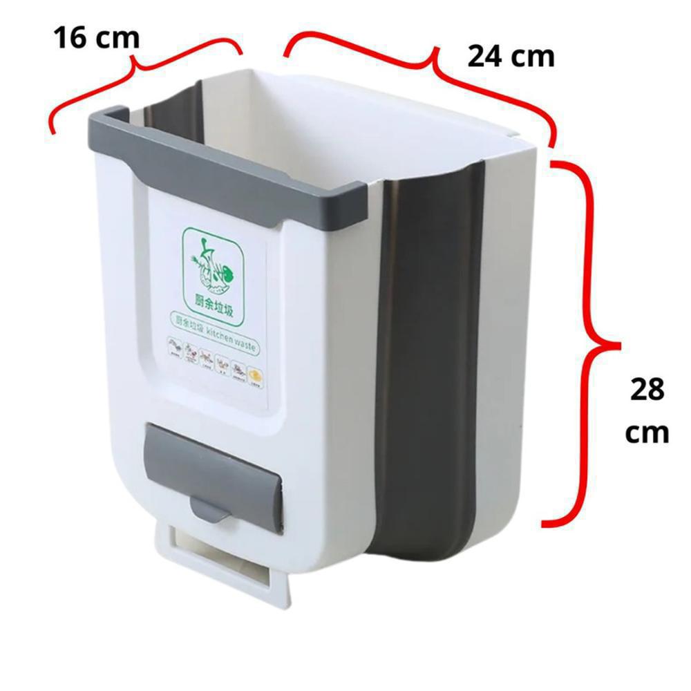 Caneca Basura Plegable Mfc Blanco 8 Litros img #2