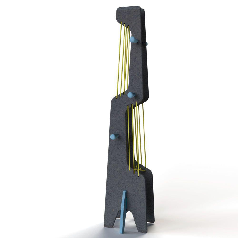 Perchero Boomerang En Negro Y Azul img #2