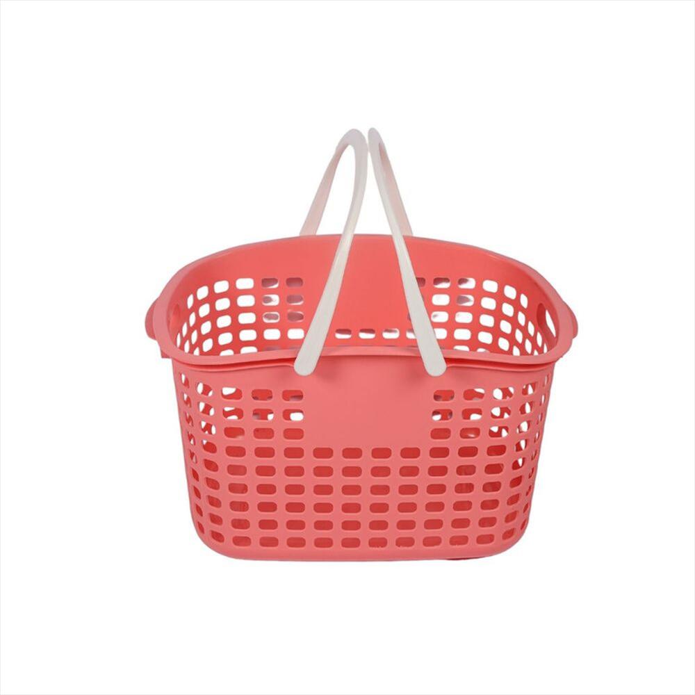Canasta Cesta Cesto Para Mercado Multiuso Supermercado X12 Rosado img #2