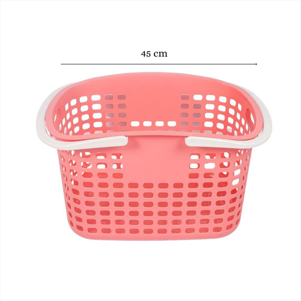 Canasta Cesta Cesto Para Mercado Multiuso Supermercado X12 Rosado img #4