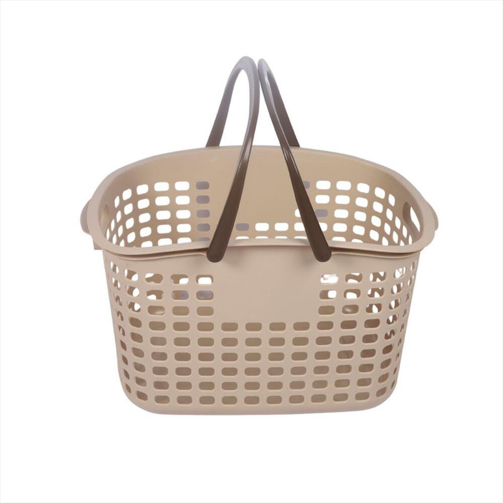 Canasta Cesta Cesto Para Mercado Multiuso Supermercado X12 Beige img #2