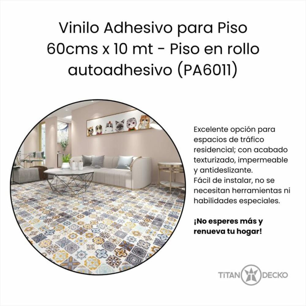 Vinilo Adhesivo Piso 60Cms X 10Mts Pa6011 img #2