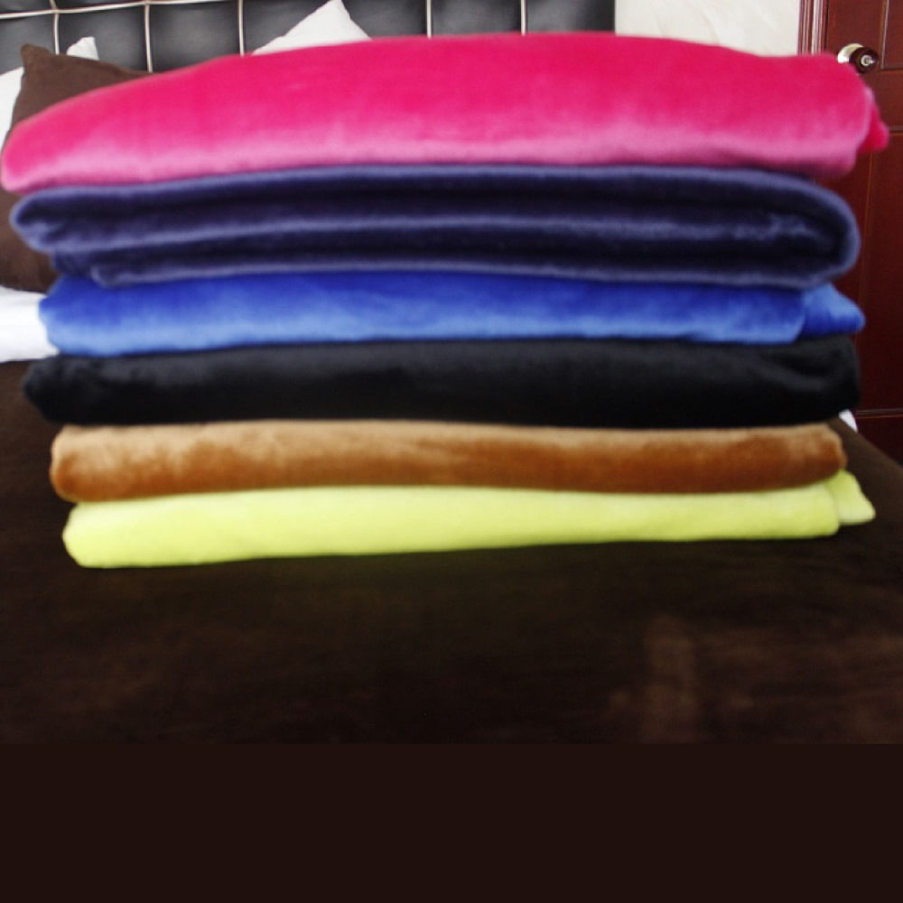 Cobija Piel De Conejo Doble Color Café img #2