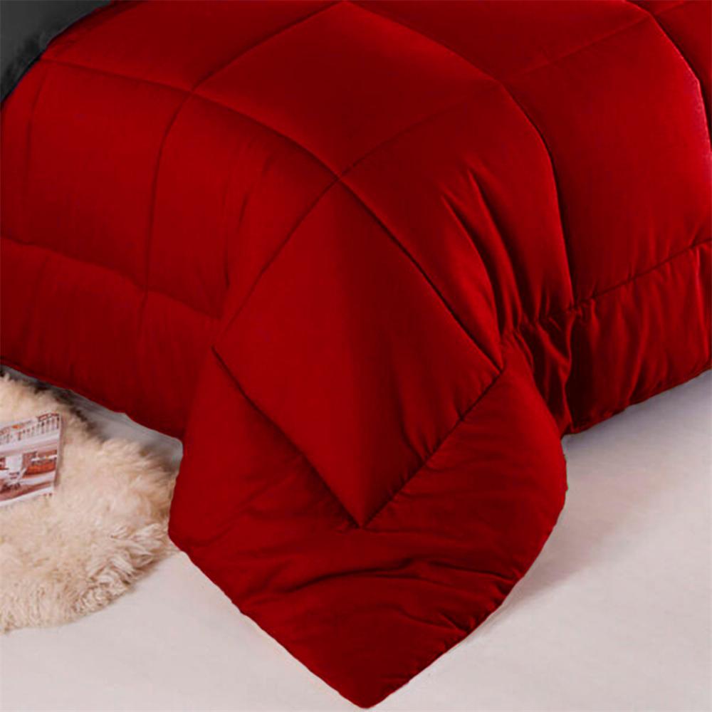 Edredón Premium Semidoble Rojo Negro img #3