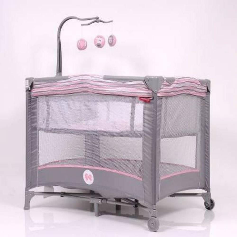 Corral Cuna Para Bebe Tots Playard Arabesques Gris img #1