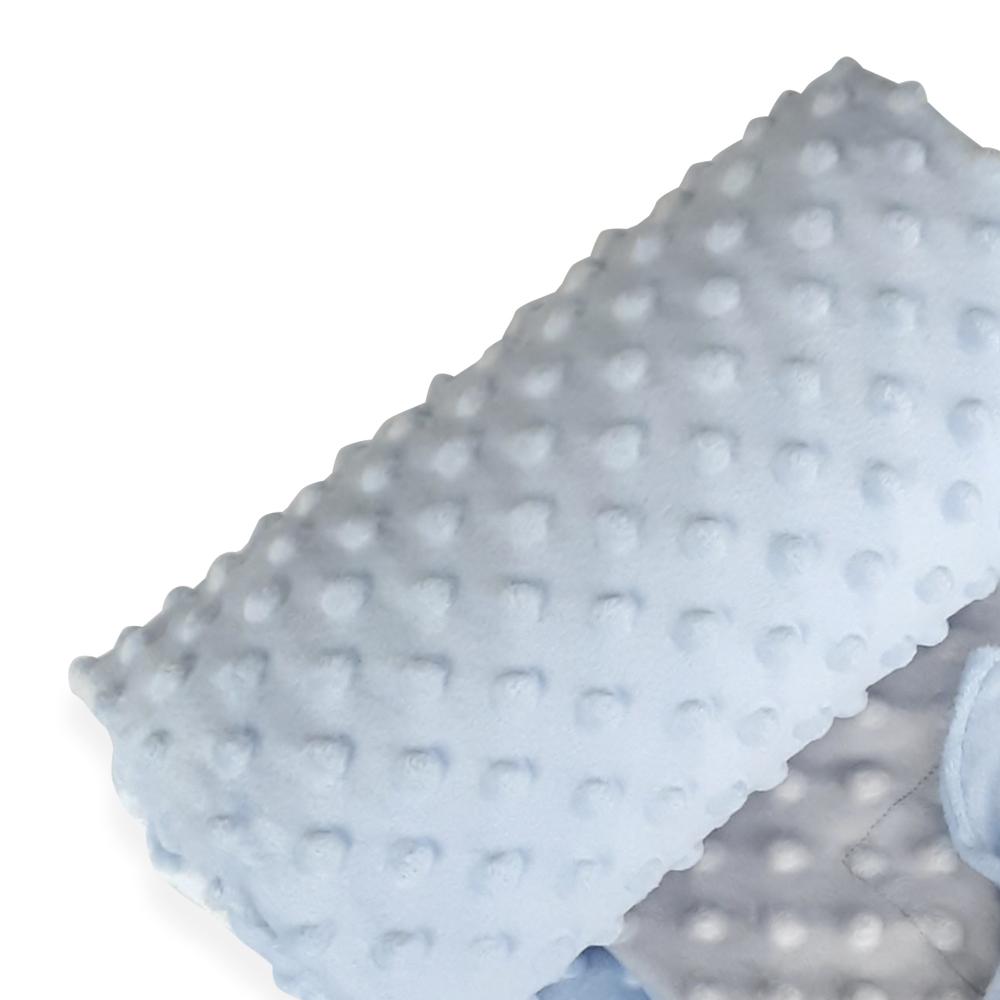 Manta Cobija Hipoalergénica Baby Wrap Celeste Gris Para Bebé img #3