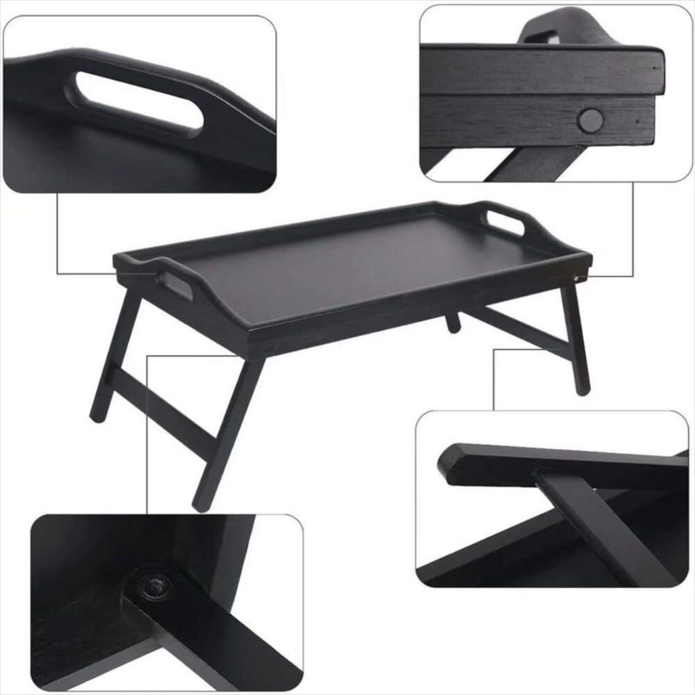 Bandeja Y Escritorio De Madera Multiusos De Bambú img #2