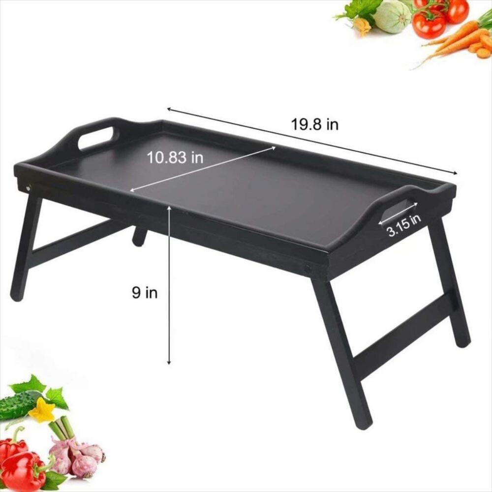 Bandeja Y Escritorio De Madera Multiusos De Bambú img #3