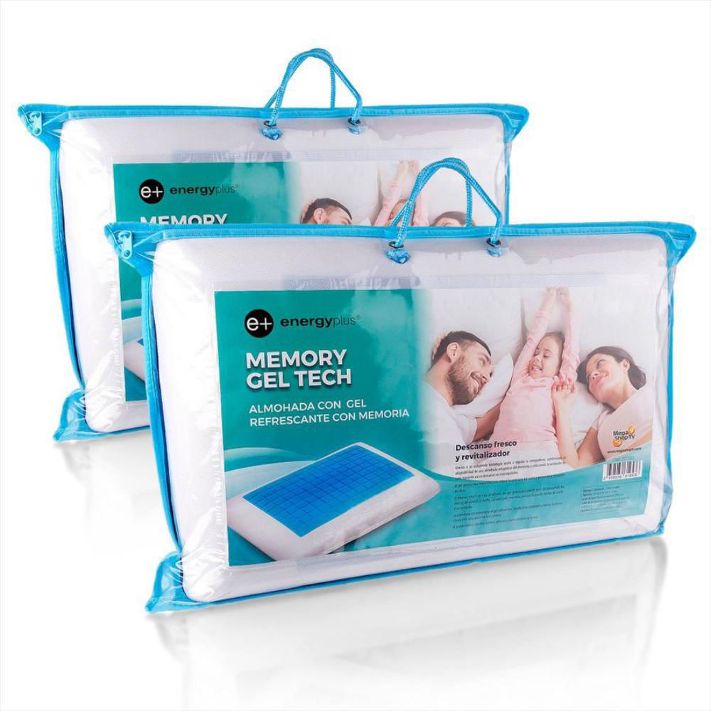 Combo: Dos Almohada Con Gel Refrescante Con Memoria 55 Cm Energy Plus img #3