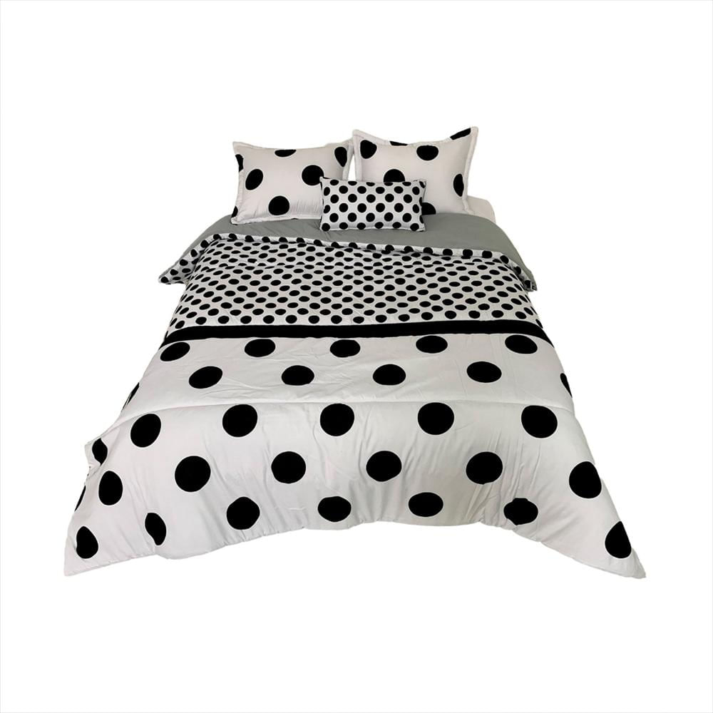 Comforter King Estampado De Puntos Elaborado En Microtex img #1