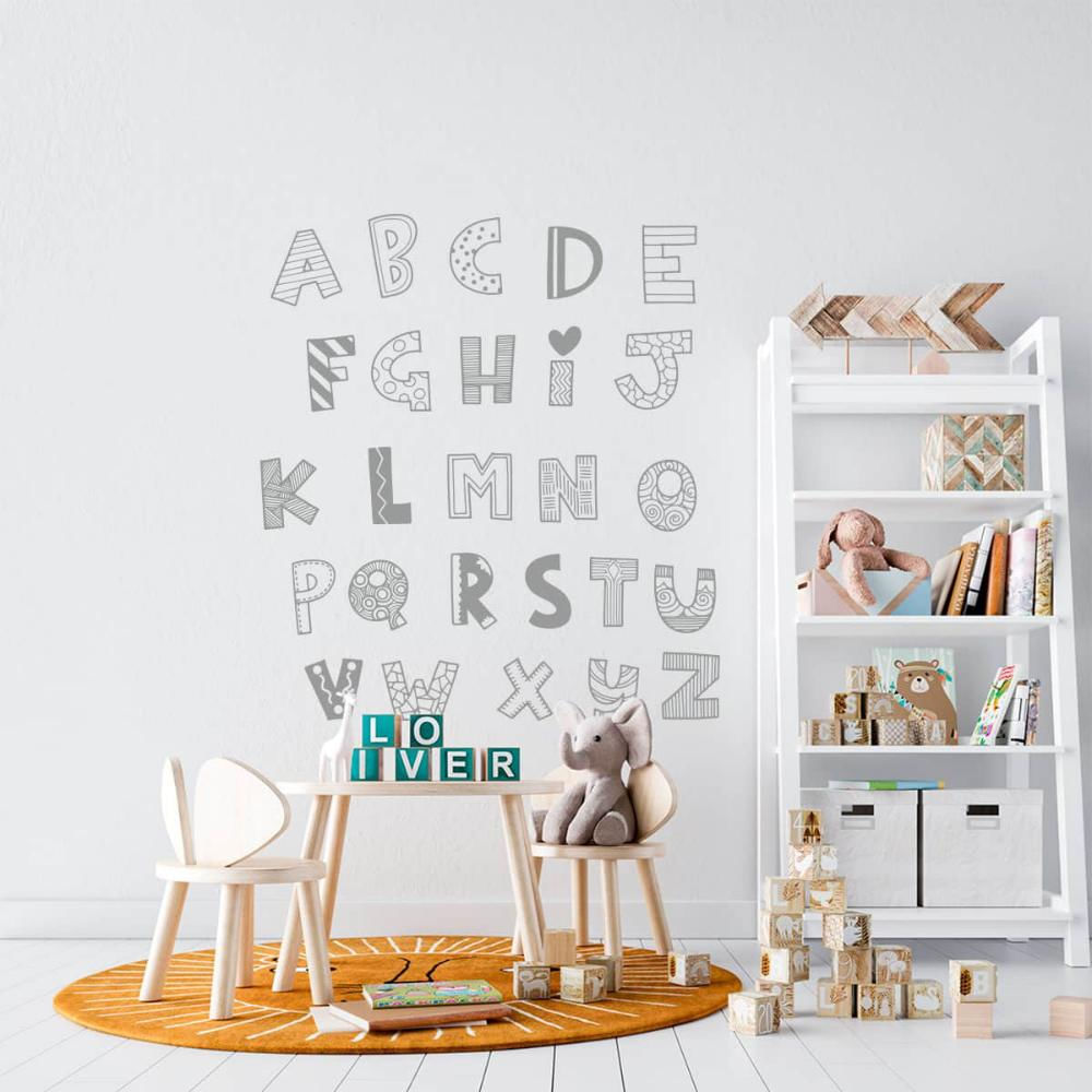 Vinilo De Abecedario Infantil Lovely Alphabet Lovely Alphabet Creavinilo img #1